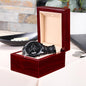 Personalized Engraved Chronograph Watch -- Stainless Steel