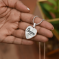 Chosen 1 Peter 2:9 heart pendant necklace
