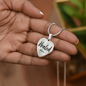 "Healed" Heart Shaped Pendant - Psalm 30:2