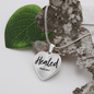 "Healed" Heart Shaped Pendant - Psalm 30:2