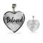 "Beloved" Colossians 3:12 Heart Shaped Pendant