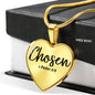 "Chosen" 1 Peter 2:9 Heart Shaped Pendant