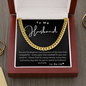 14K gold over stainless steel cuban link chain.