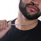 Man wearing Stainless Steel Cuban Link Chain gift for husband