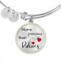 "Precious Rubies" Round Charm Bracelet
