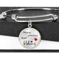 "Precious Rubies" Round Charm Bracelet