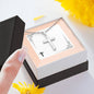 "At the Cross" 14k Gold Finish Cross with Gift Box