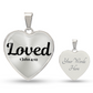 1 John 4:10 Scripture Necklace Pendant "Loved" - Christian Jewelry