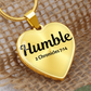 "Humble" 2 Chronicles 7:14 Scripture Necklace Pendant - Christian Jewelry