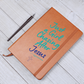 Just a Girl Chasing After Jesus Christian Journal - Vegan Leather
