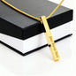 Custom Engraved 4 Sided Necklace
