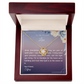 Friend Gift Love Bow Necklace and "God's Plan" Message Card - Christian Gifts