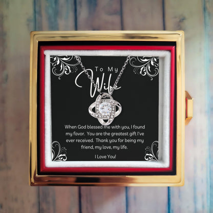 To My Wife - Christian Gift with Rotating Rose Gift Box