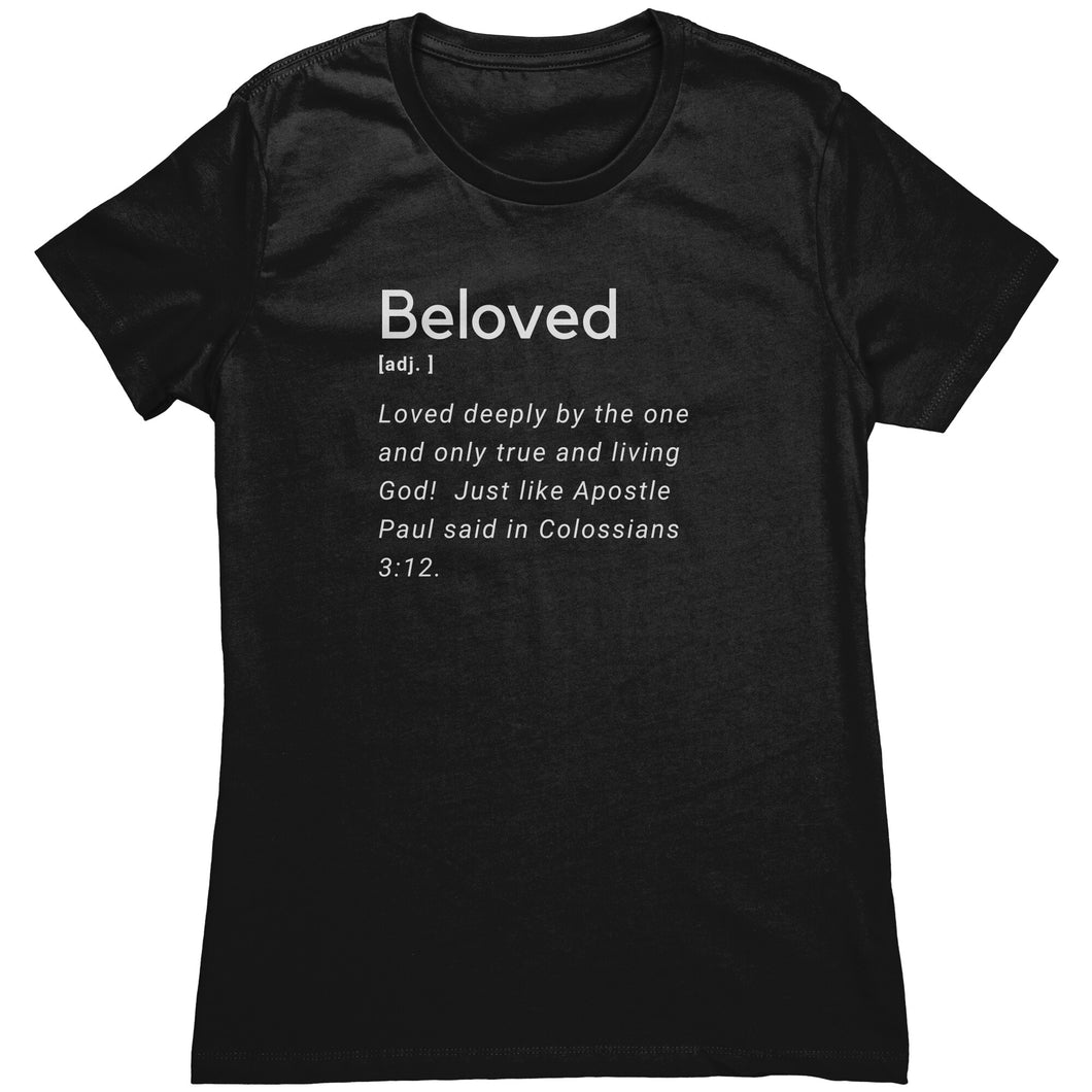 Beloved Definition Scoop Neck Tee - Colossians 3:12