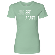 Set Apart Women's Fitted Tee - White font
