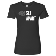 Set Apart Women's Fitted Tee - White font